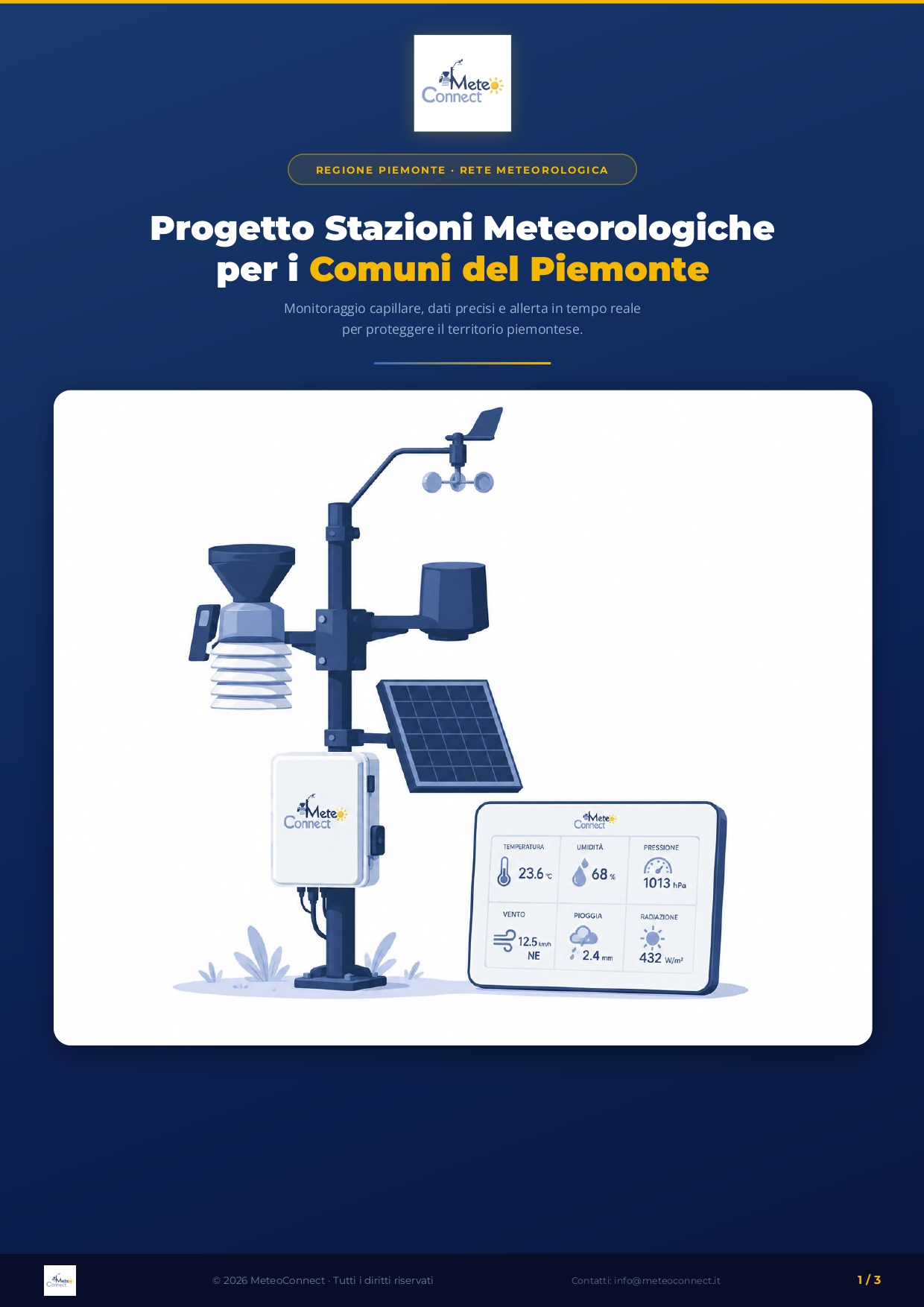 Il Progetto Stazioni Meteorologiche per i Comuni del Piemonte, ecco di cosa si tratta